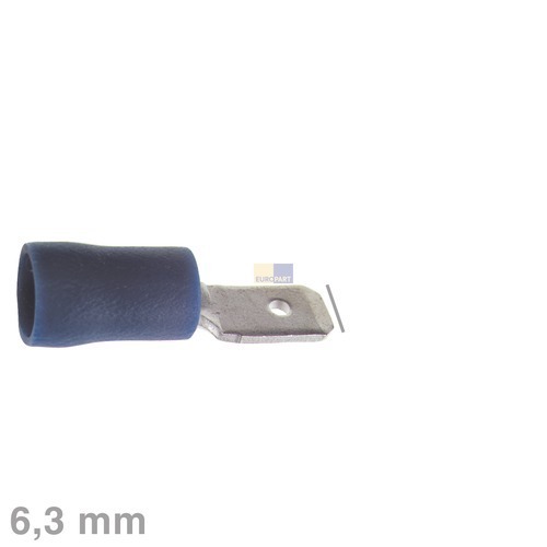 Klick zeigt Details von Flachstecker blau 6,3mm