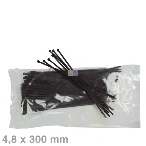 Klick zeigt Details von Kabelbinder 4,8x300mm, schwarz VPE=100