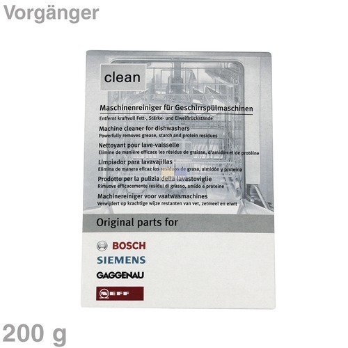 SIEMENS BOSCH NEFF 200g Reiniger für Geschirrspülmaschinen  311313 5,45€/100g 