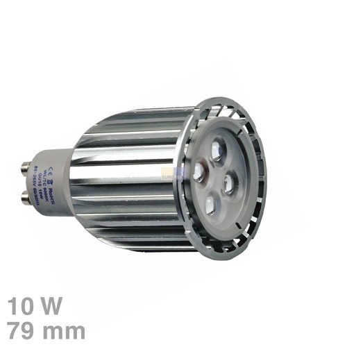 Klick zeigt Details von LED-Lampe GU10, 10W  tageslichtweiß 30°Abstrahlwinkel