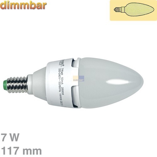 LED-Lampe E14 7W Candle matt dimmbar Megaman MM 21029