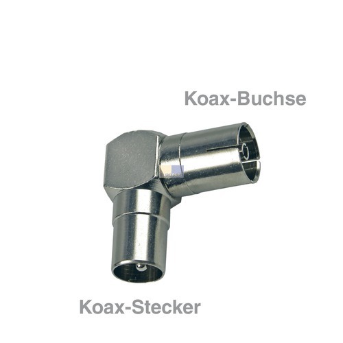 Klick zeigt Details von Koax-Adapter Stecker/Buchse
