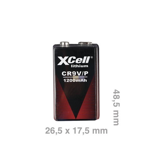Klick zeigt Details von Batterie 9-Volt-Block 1200mAh CR9V/P