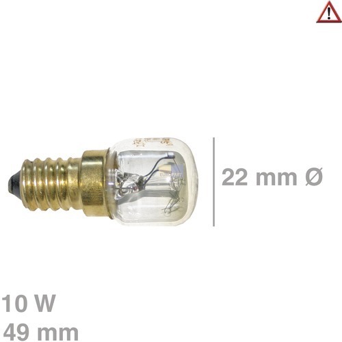 Lampe TR. 10W 230V, E14  300°