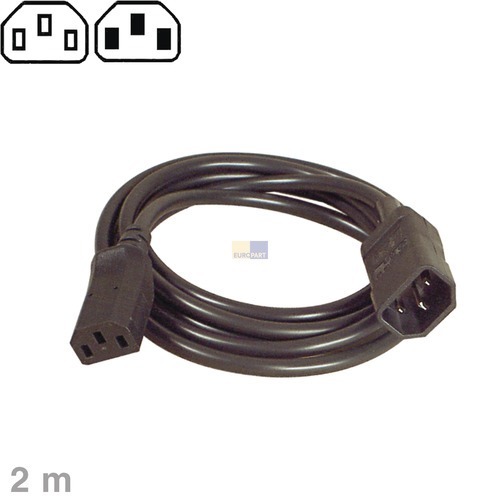 Klick zeigt Details von Kabel Kaltgeräte-Verlängerungskabel 2m