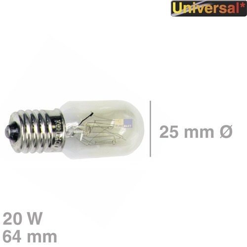 Klick zeigt Details von Garraumlampe Mikrowelle 20W, 240V, E17