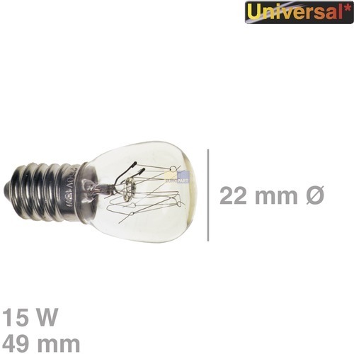 Klick zeigt Details von Lampe 230V/15W, E14  klar, 300°