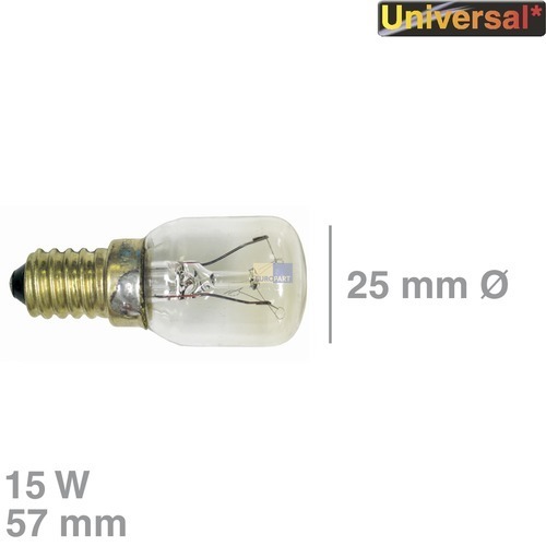 Klick zeigt Details von Kühlschrank-Lampe E14, 15W 240V