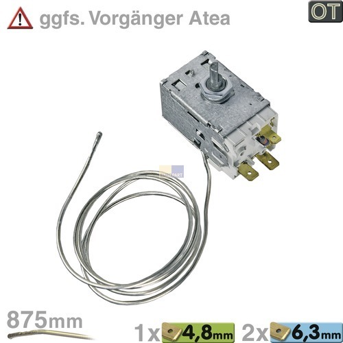 Klick zeigt Details von Thermostat A13-0292 Atea ODER Ranco-Nachfolger, Whirlpool OT!, NML!