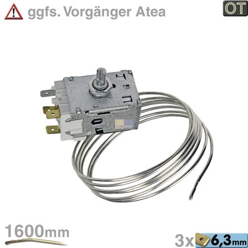 Klick zeigt Details von Thermostat RANCO K59-L2139/500, 1600mm  Bauknecht / Whirlpool 484000008690