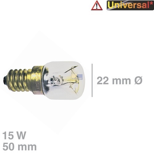 Klick zeigt Details von Backofenlampe 15W, E14, 300°