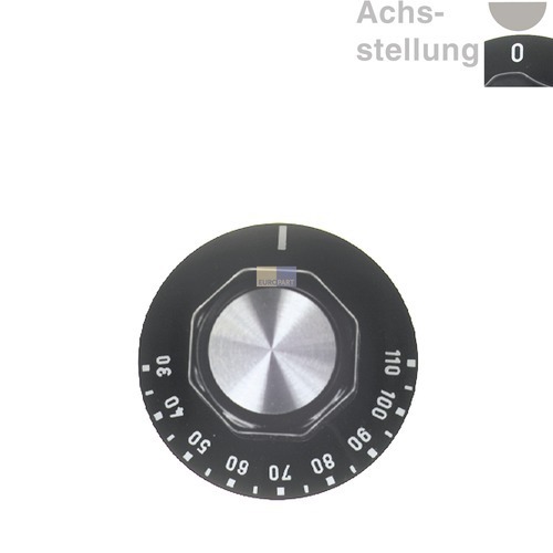 Klick zeigt Details von Knebel zu Thermostat 30-110°