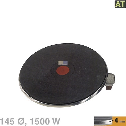 Klick zeigt Details von Blitz-Kochplatte, 145mm 1500W 230V  EGO 13.14463.040
