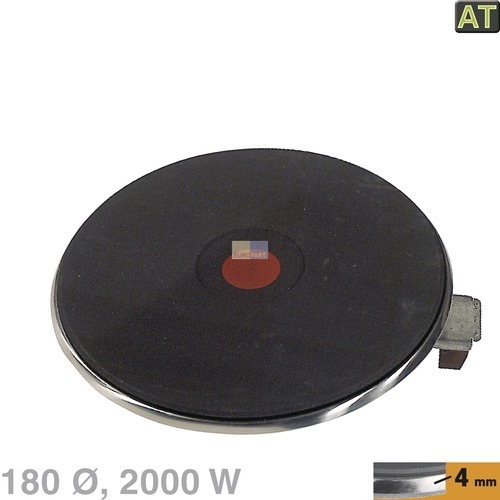 Klick zeigt Details von Blitz-Kochplatte, 180mm 2000W 230V  EGO 13.18463.040