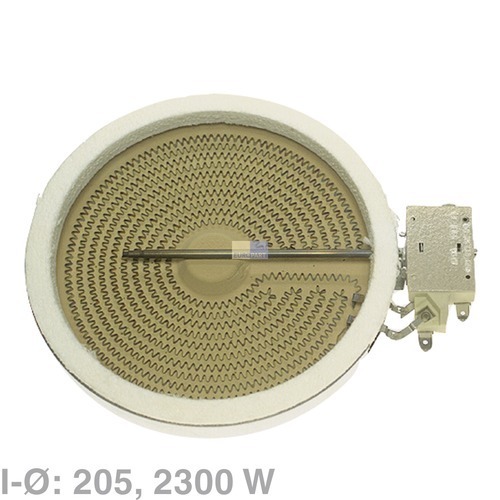 Klick zeigt Details von Einkreis-Hilight-Heizung 2300W, 210 mm  EGO 10.5111.004