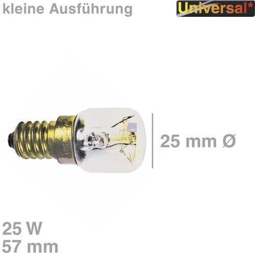 Klick zeigt Details von Backofenlampe 25W, E14, 300°