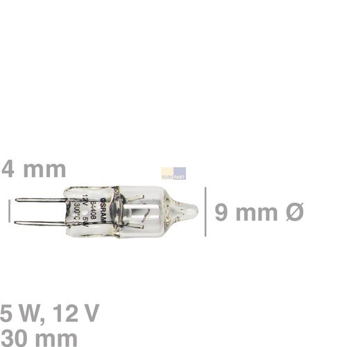 Klick zeigt Details von Halogenlampe BO 300° G4, 12V, 5W