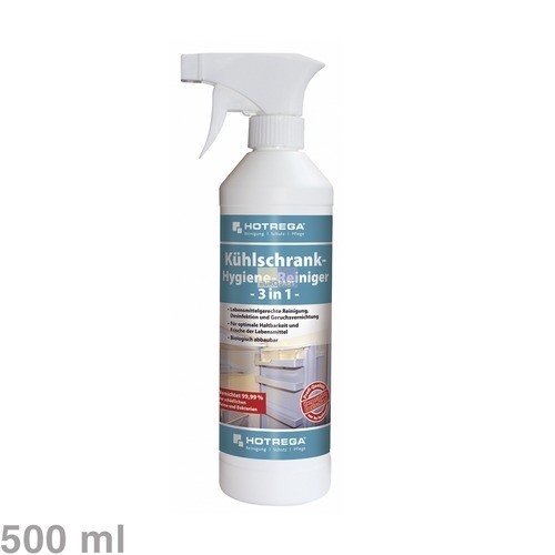 Klick zeigt Details von Hygienereiniger 3in1 für Kühlschrank  500ml, Hotrega H110232