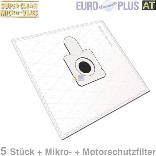 Klick zeigt Details von Filterbeutel Europlus OM1579 Vlies u.a. für Quelle Optimo 5 Stk