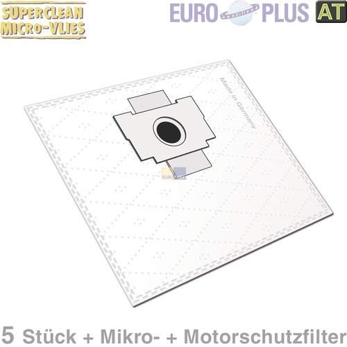 Klick zeigt Details von Filterbeutel Europlus OM1581 Vlies  5 Stück für Handstaubsauger