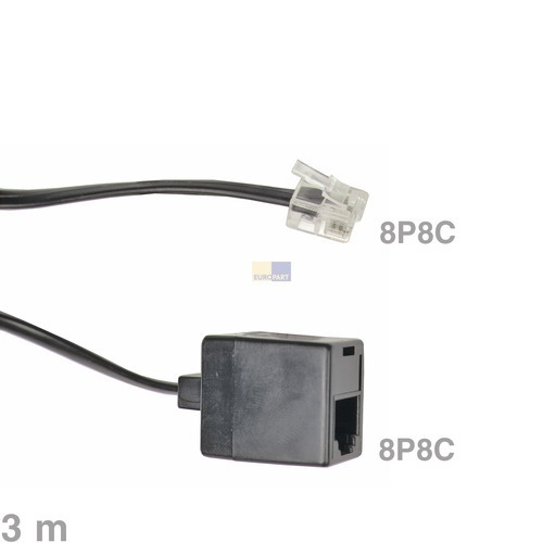 Klick zeigt Details von Kabel Modular-Verlängerungskabel 8P8C 3m