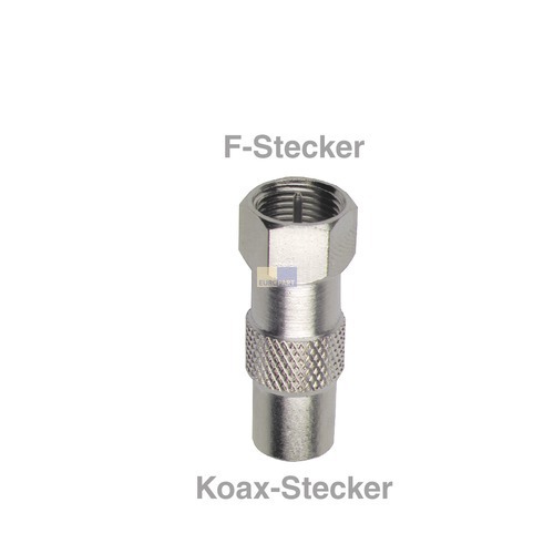 Klick zeigt Details von Adapter F-Stecker/Koax-Stecker