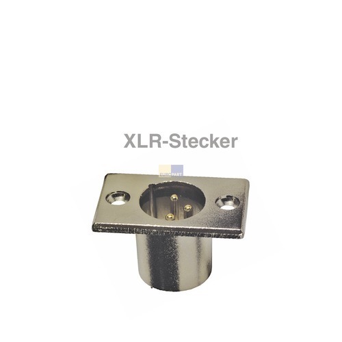 Klick zeigt Details von XLR-Stecker 3polig Einbaustecker