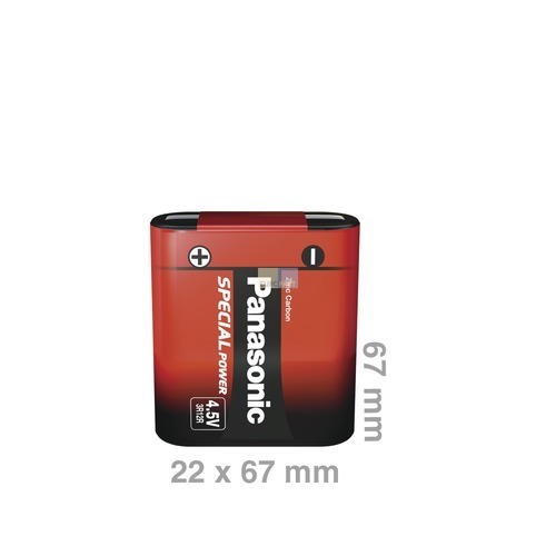 Klick zeigt Details von Batterie Flach 3R12R Panasonic