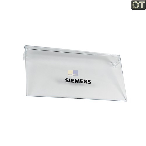 Klick zeigt Details von Butterfachklappe rechts bedruckt Siemens 00498929 Original für Kühlschrank